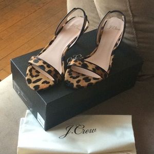 Never worn J Crew Slingback Sandals